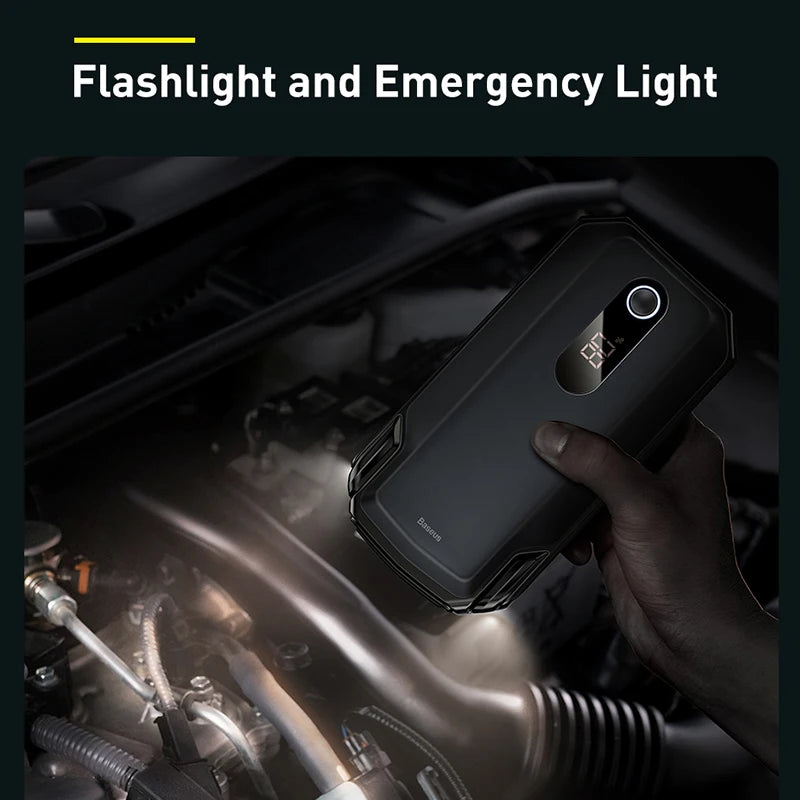 Baseus Car Jump Starter Power Bank 2000A / 1000A 12V Portable Battery Charger Auto 12V Emergency Booster Starting Device