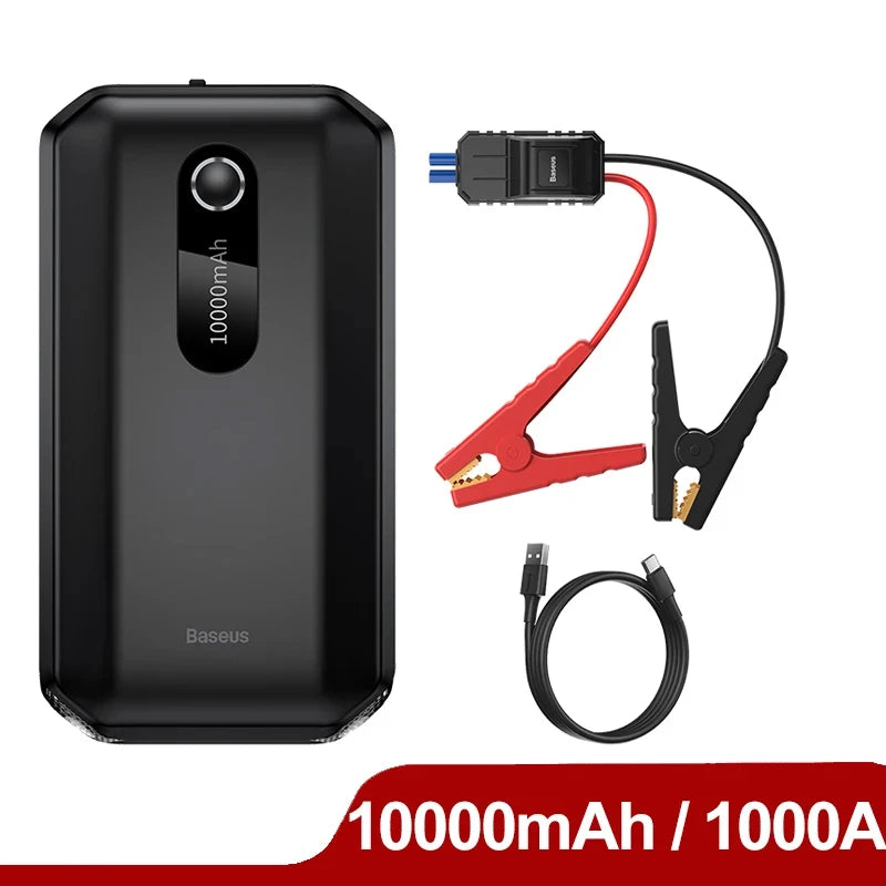 Baseus Car Jump Starter Power Bank 2000A / 1000A 12V Portable Battery Charger Auto 12V Emergency Booster Starting Device
