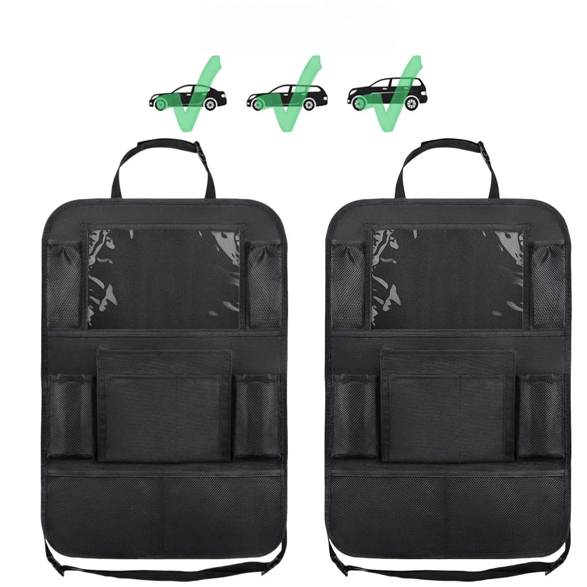 Car Seat Back Organizer 10 Storage Pockets with Touch Screen Tablet Holder Protector for Kids Children Car Accessories