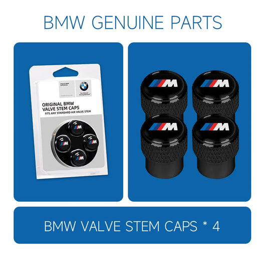4PCS/set Car Tire Valve Metal Aluminum Alloy Valve Cap for BMW M X3 X5 X6 E90 E70 F30 Auto Accessories