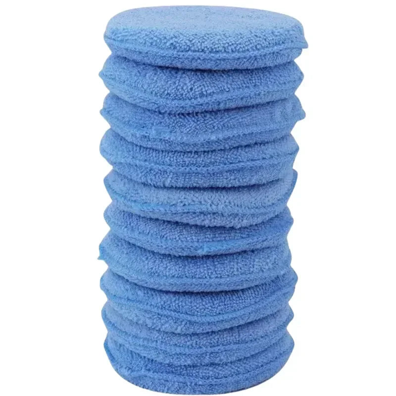 1/20pcs Car Detailing Applicator Pads Car Care Waxing Polish Sponge Soft Microfiber Round Pocket Foam Sponges Car Cleaning Tools