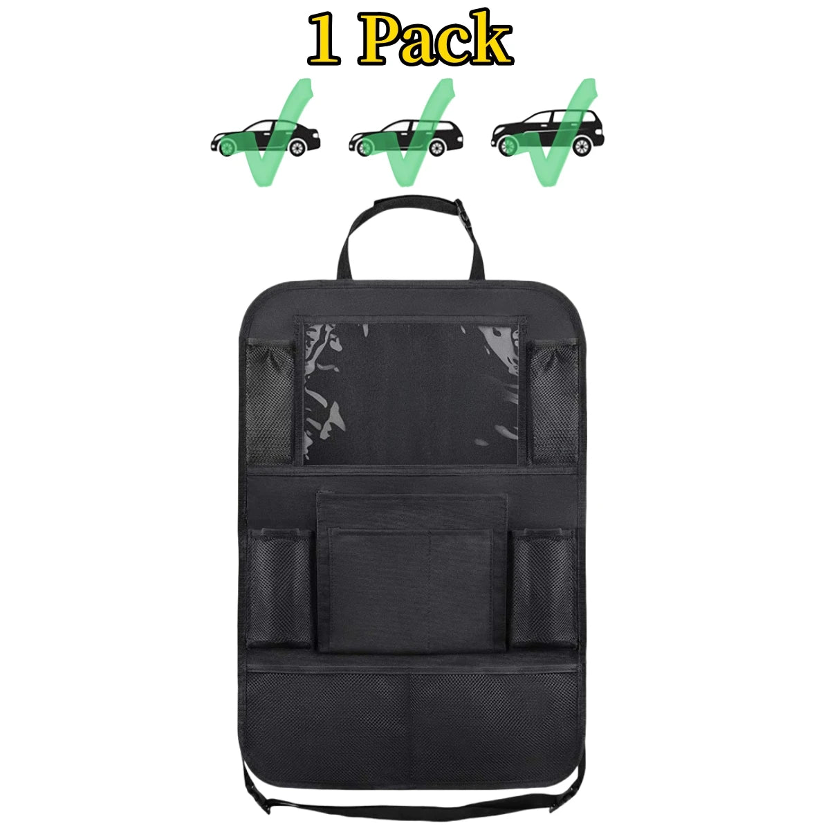 Car Seat Back Organizer 10 Storage Pockets with Touch Screen Tablet Holder Protector for Kids Children Car Accessories